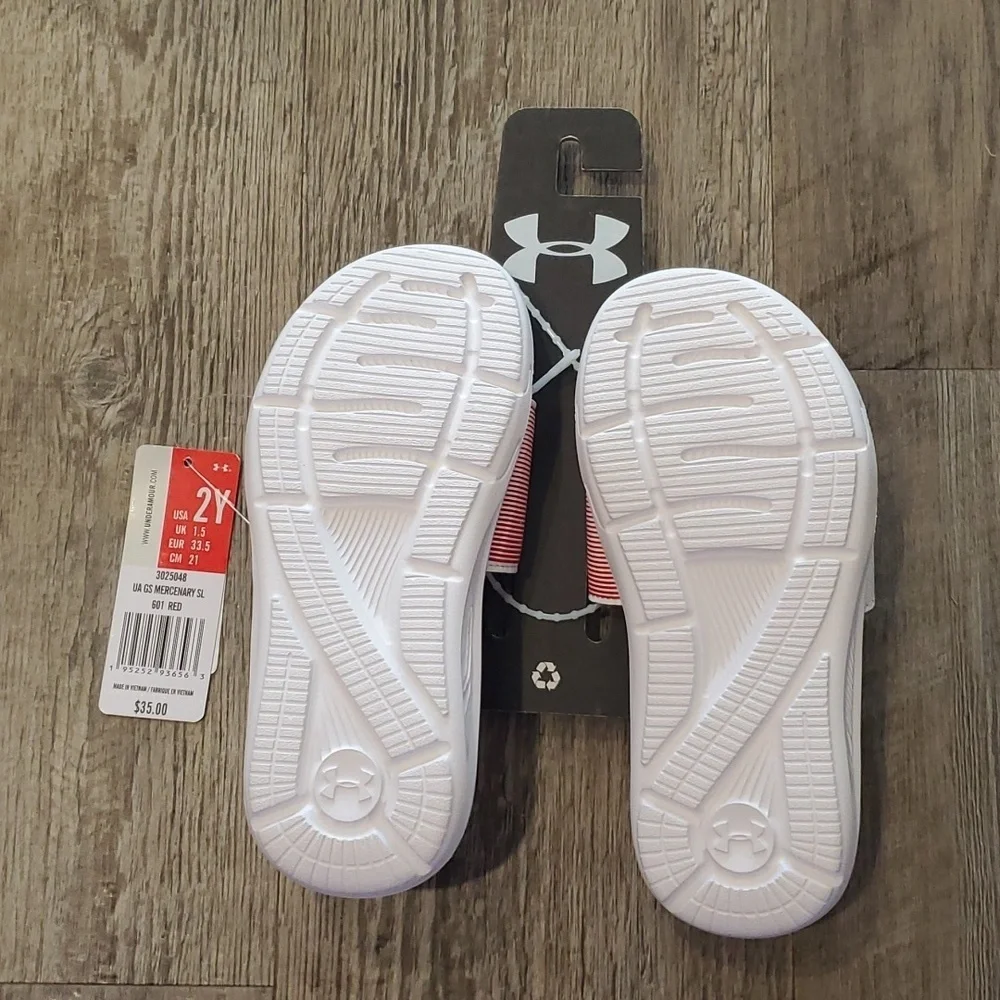 Under Armour Mercenary Red Slides Size 2